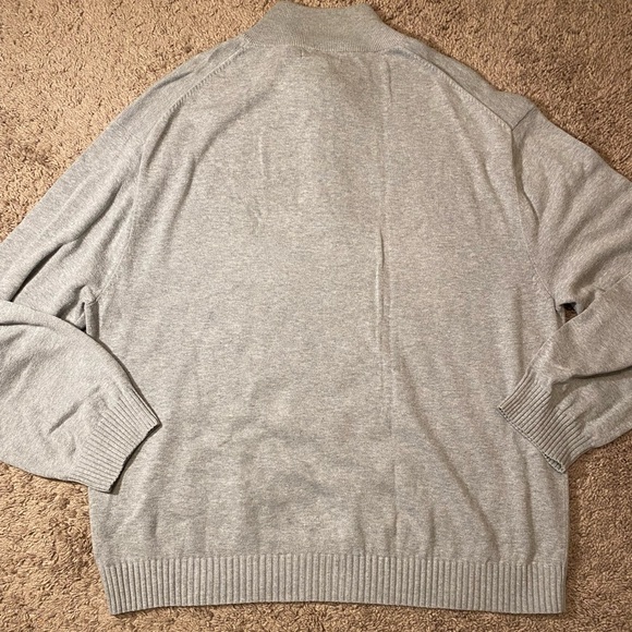 Nautica 1/4 Zip Dress Pullover Turtleneck Adult Mens Size 2XL XXL Gray Coat - Picture 7 of 9
